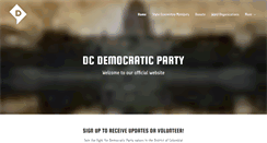 Desktop Screenshot of dcdemocraticparty.org