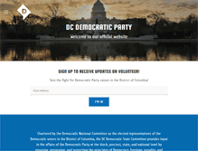 Tablet Screenshot of dcdemocraticparty.org